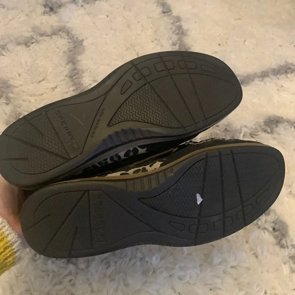 Sperry Top Sider Hikerfish Black Leopard Boots